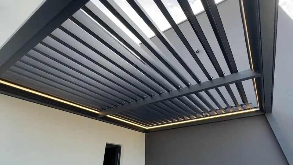 Slatina, Sırbistan — LED aydınlatmalı bioklimatik pergola 2